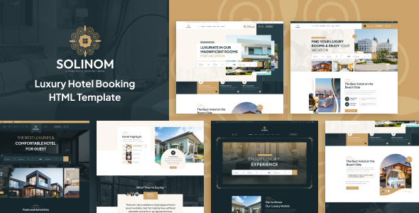 Solinom - 酒店预订 HTML 模板